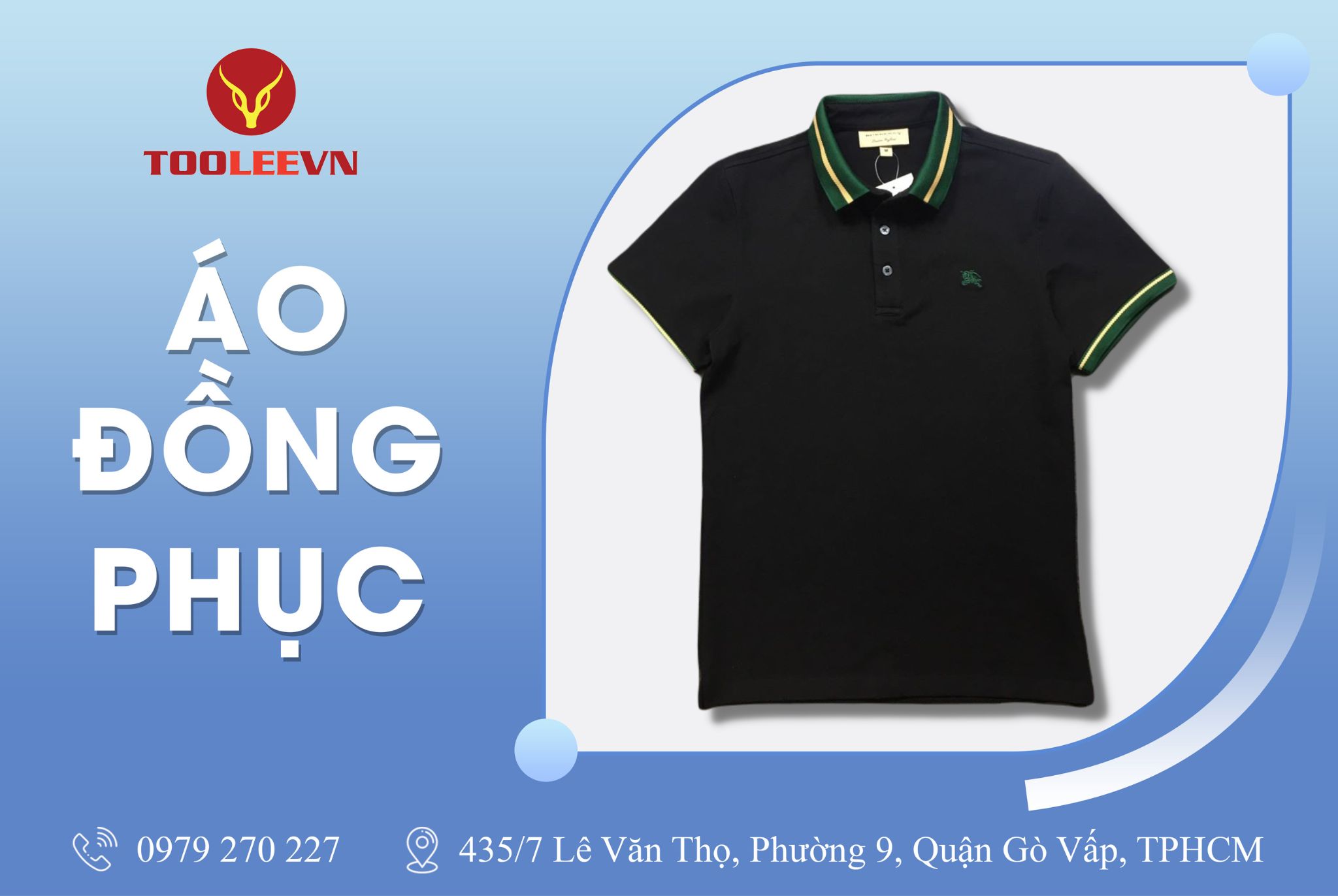 Áo đồng phục có cổ cho công ty