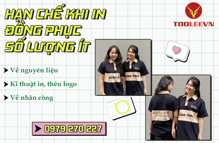 in áo đồng phục số lượng ít