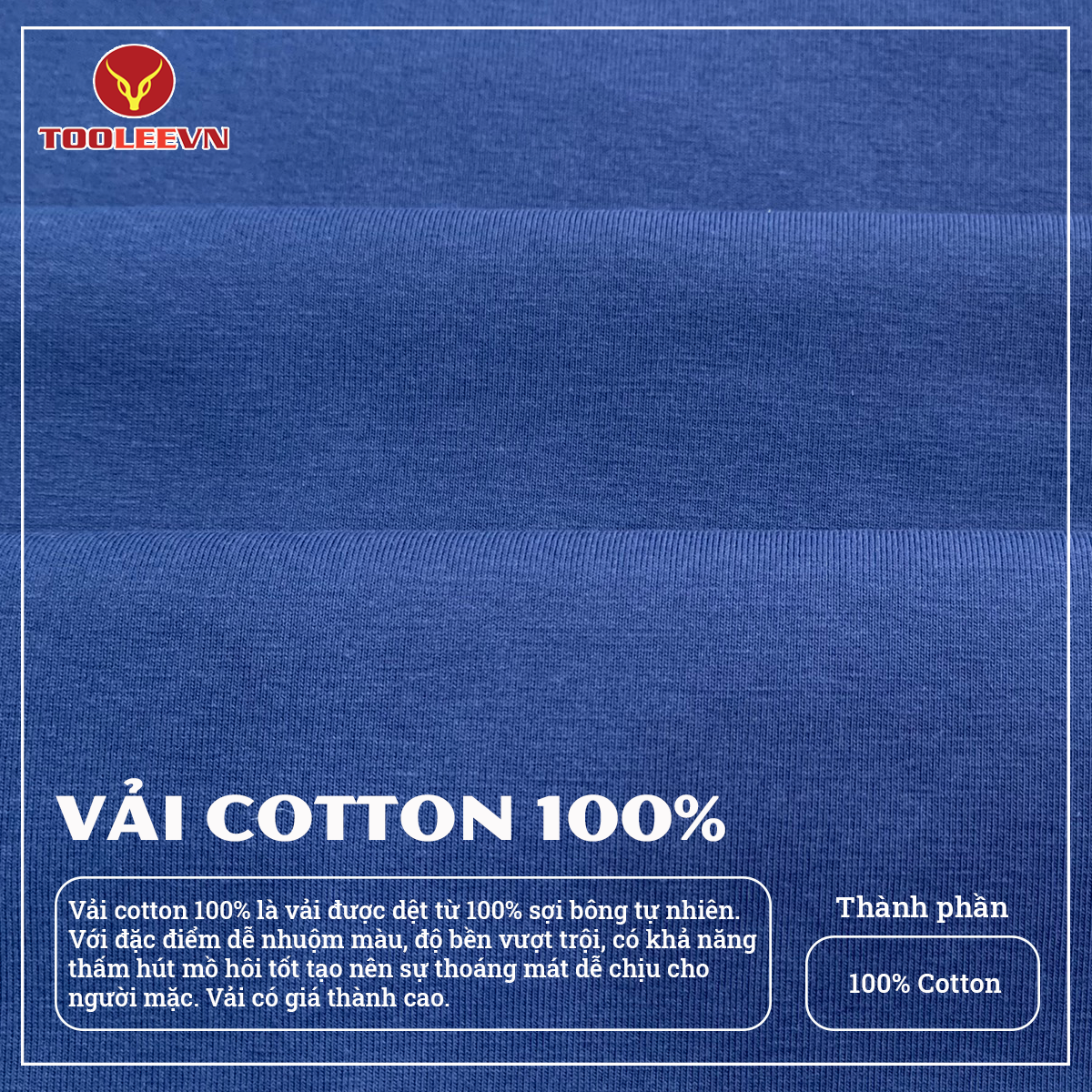 Chất liệu vải cotton 100%