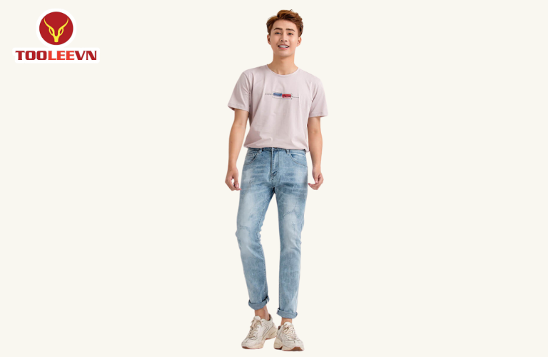 Phối với quần jeans