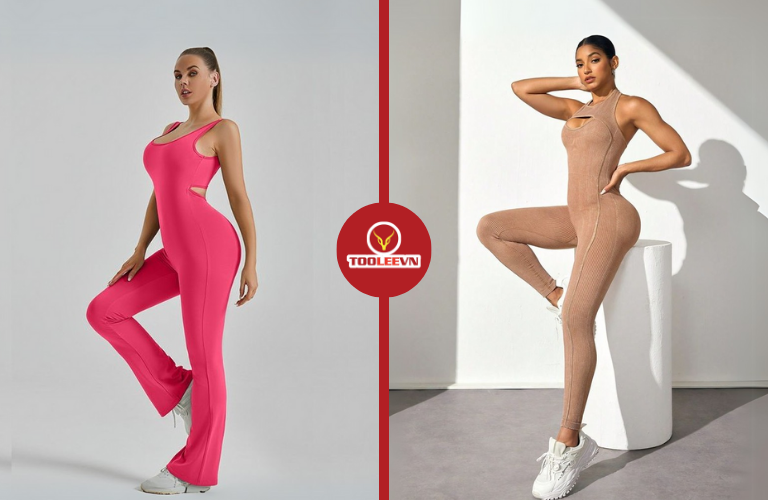 Bộ jumpsuit yoga liền thân hiện đại