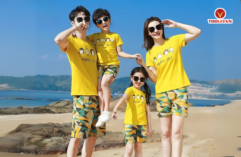 Mẫu áo đồng phục gia đình
