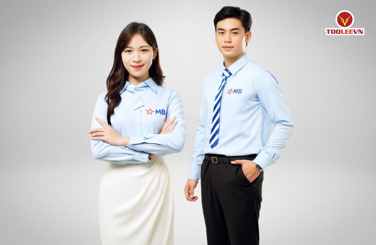 Đồng phục áo sơ mi MB Bank