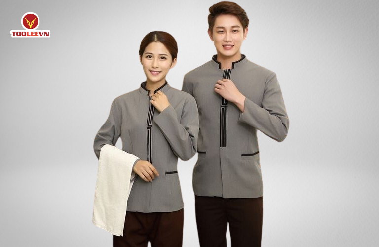 Mẫu đồng phục nhân viên buồng phòng phong cách hiện đại