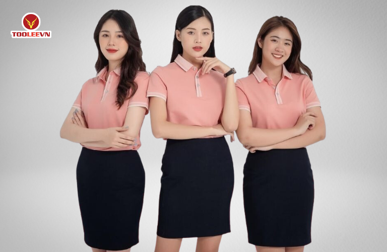 Xu hướng áo đồng phục màu hồng năm 2025