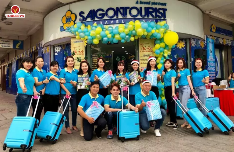 đồng phục công ty du lịch SaiGon Tourist