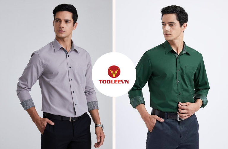 Các kiểu dáng áo sơ mi đồng phục nam phổ biến