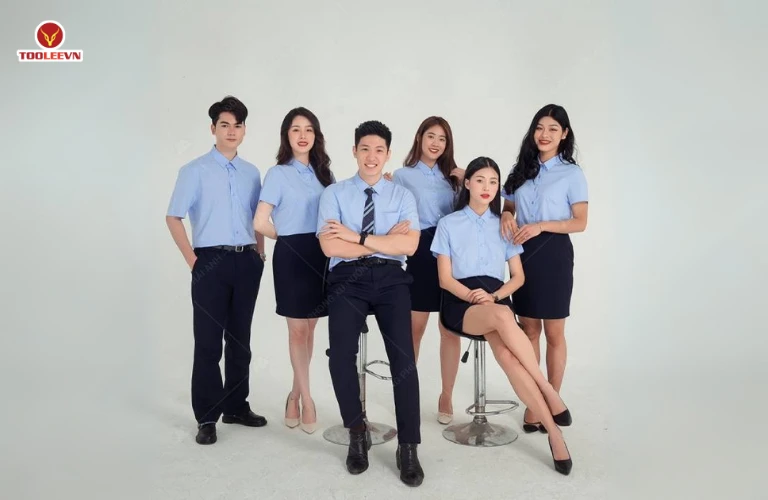 đồng phục màu xanh dương