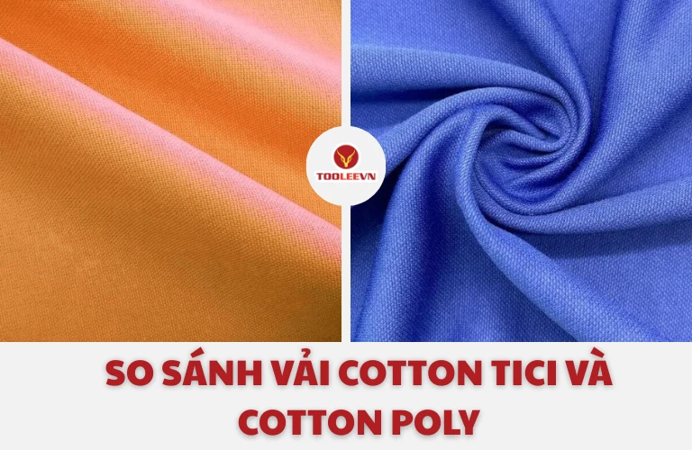 So sánh vải cotton tici và cotton poly
